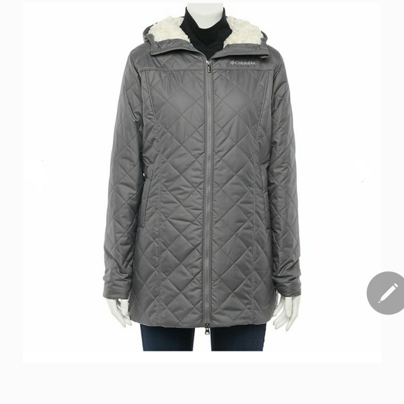 NWT Columbia Quilted Sherpa Long Lenght Winter Jacket - Picture 2 of 11